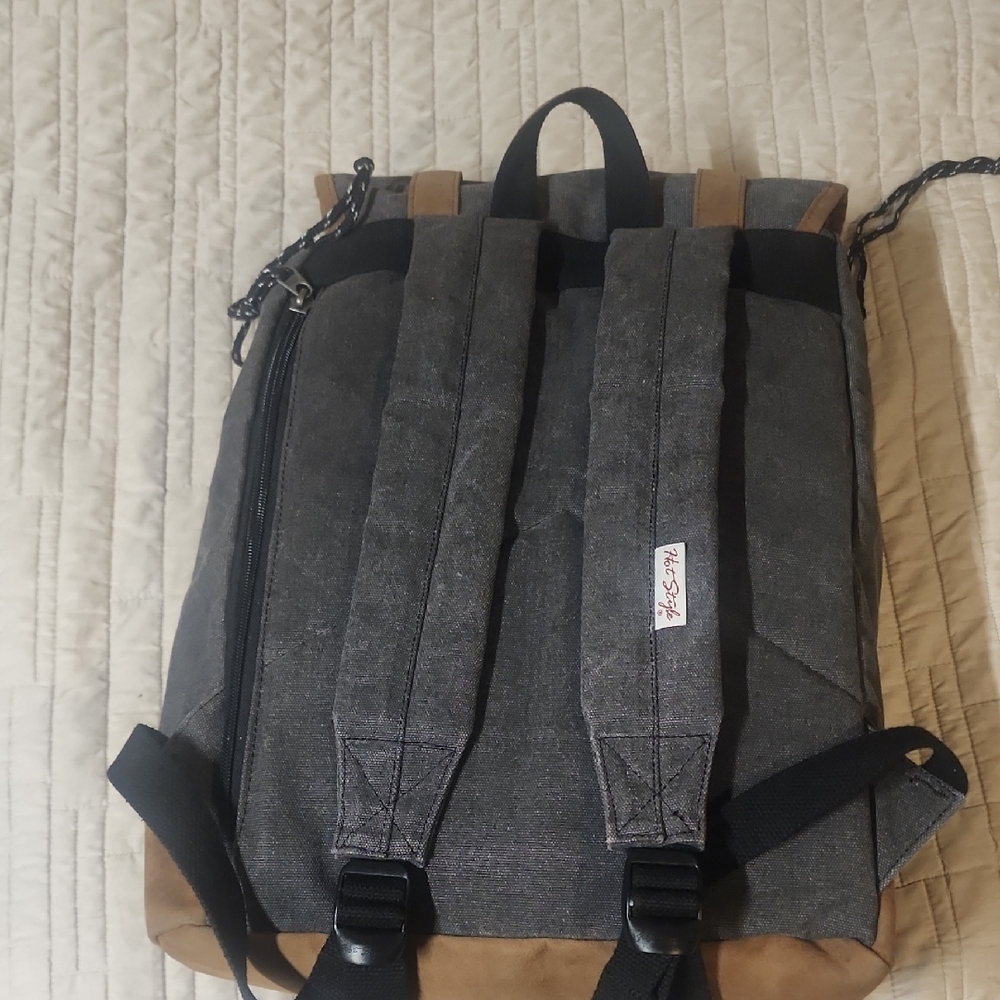 Gray And Brown Men's Backpack - image 3